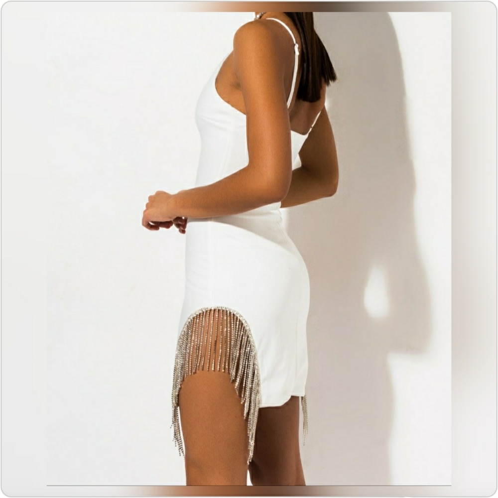 Diamond Fringe Mini Dress